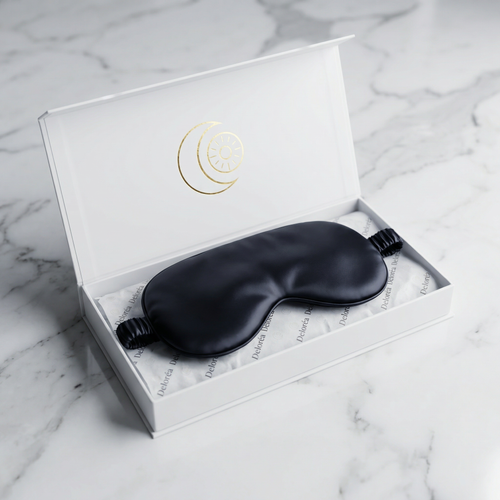 Deloréa Silk Sleep Mask — Black